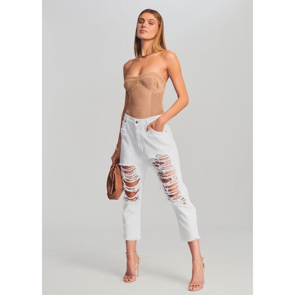 Retrofete Lena Bodysuit Nude NWT NEW XS